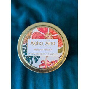 Aloha Āina Hibiscus Passion Aromatherapy Candle In Tin - Maui Soap Company